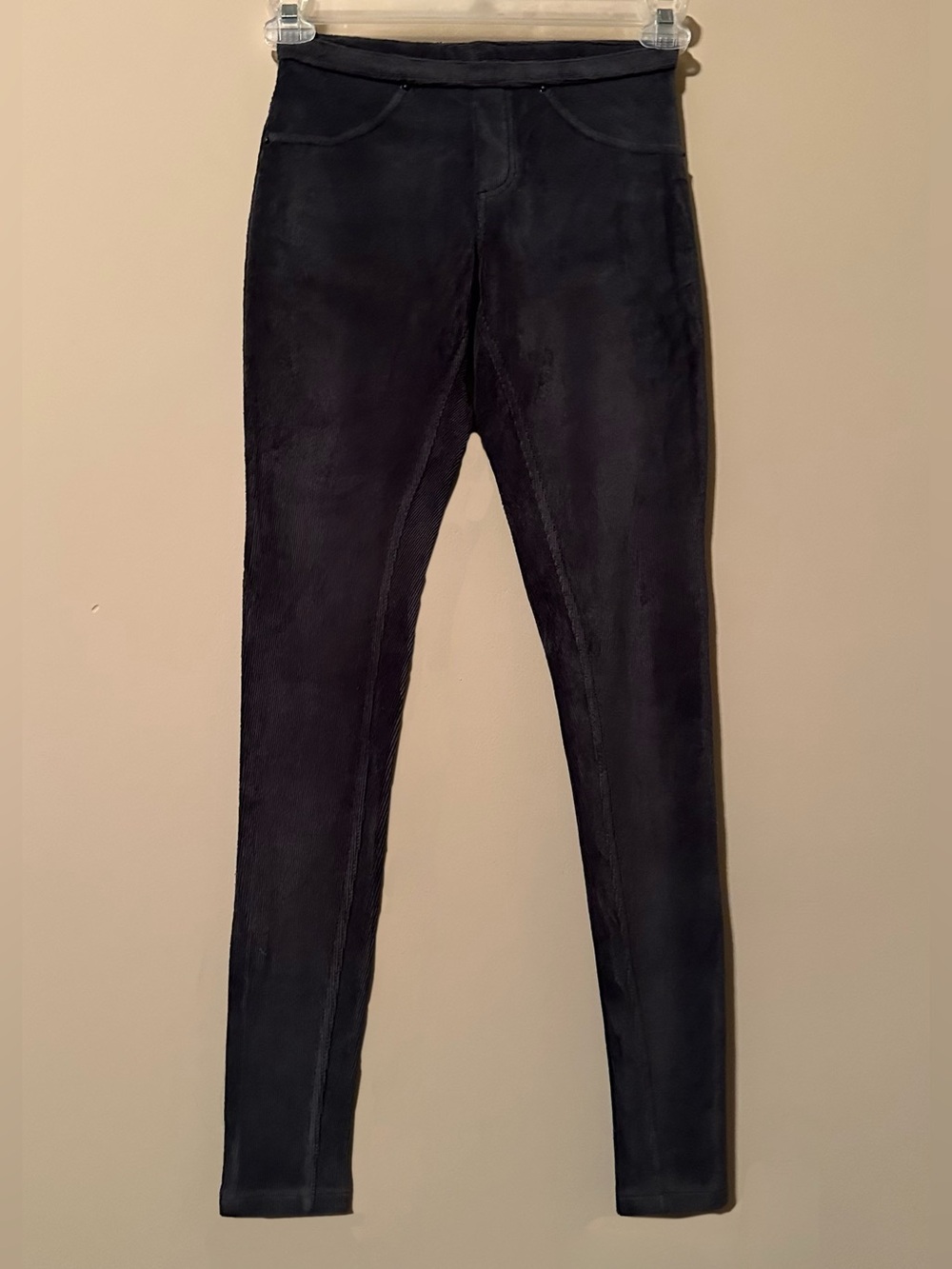 Hue Navy Blue Corduroy Jeggings